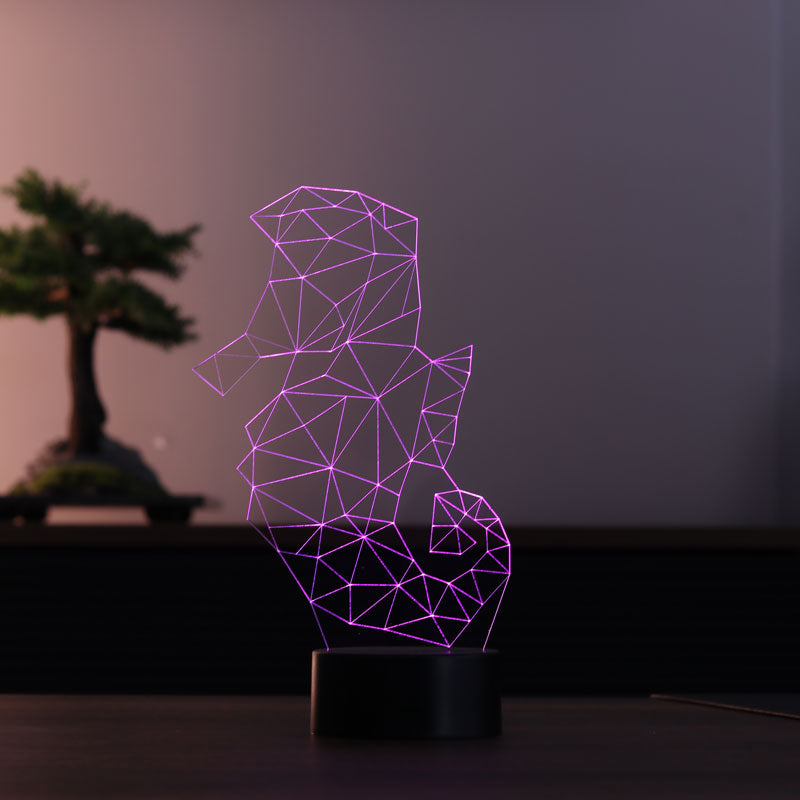 Seahorse 3D LED Night Light