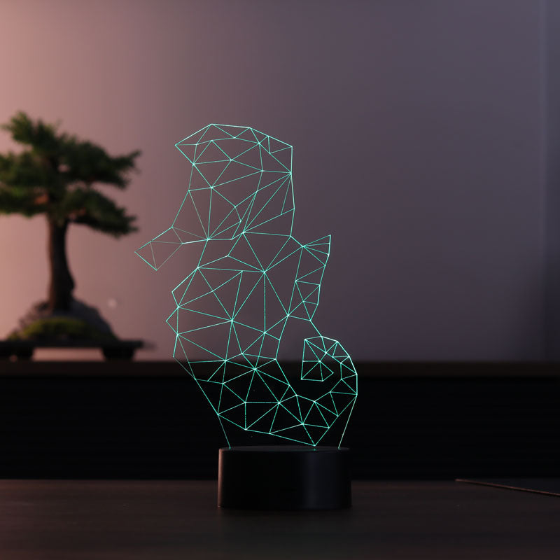 Seahorse 3D LED Night Light