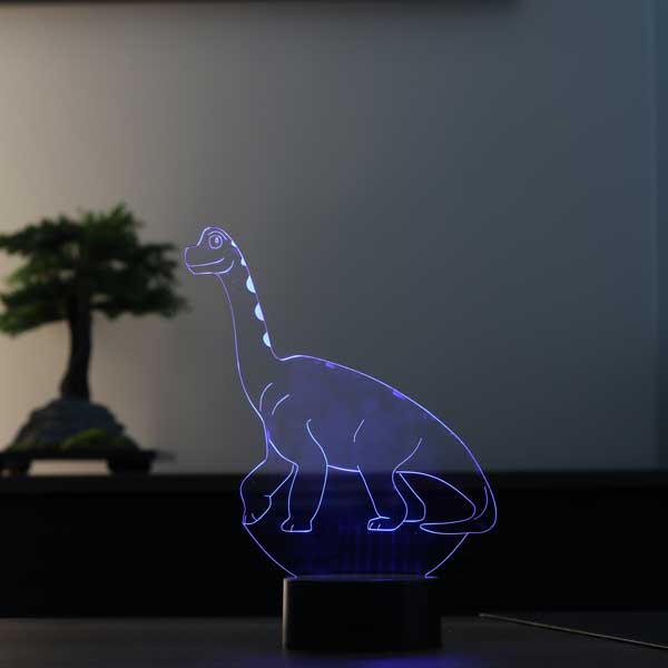 3-D dinosaur LED night light