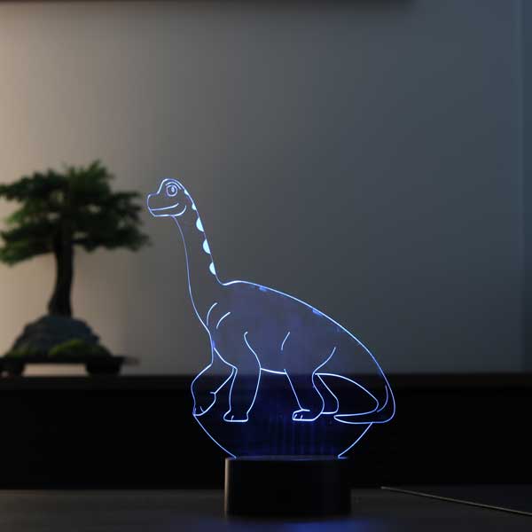 3-D dinosaur LED night light