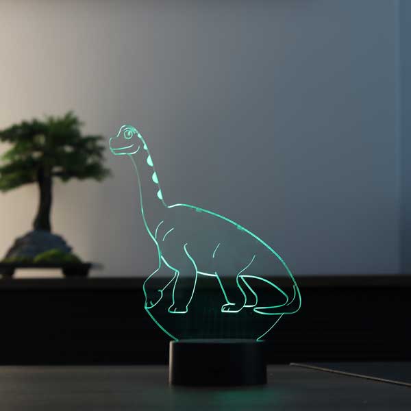 3-D dinosaur LED night light