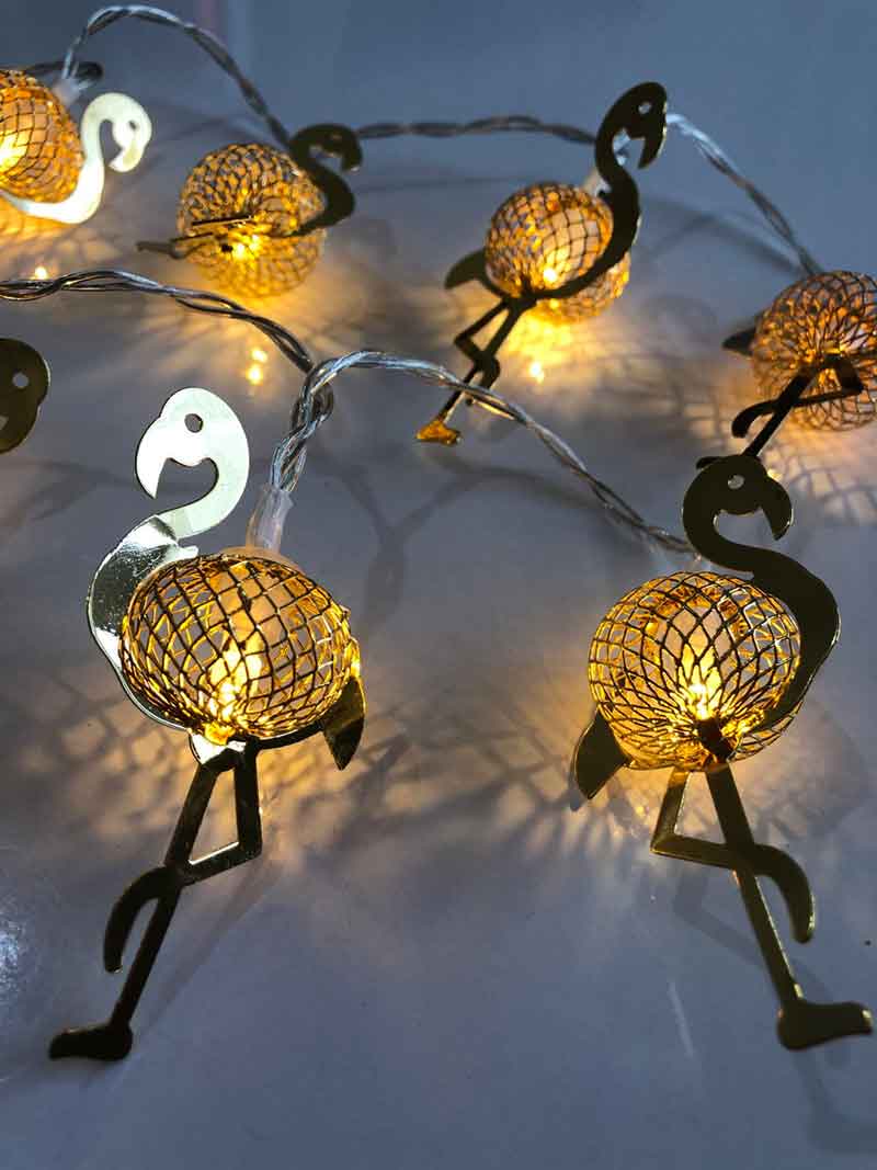Gold Flamingo Decoration Lights