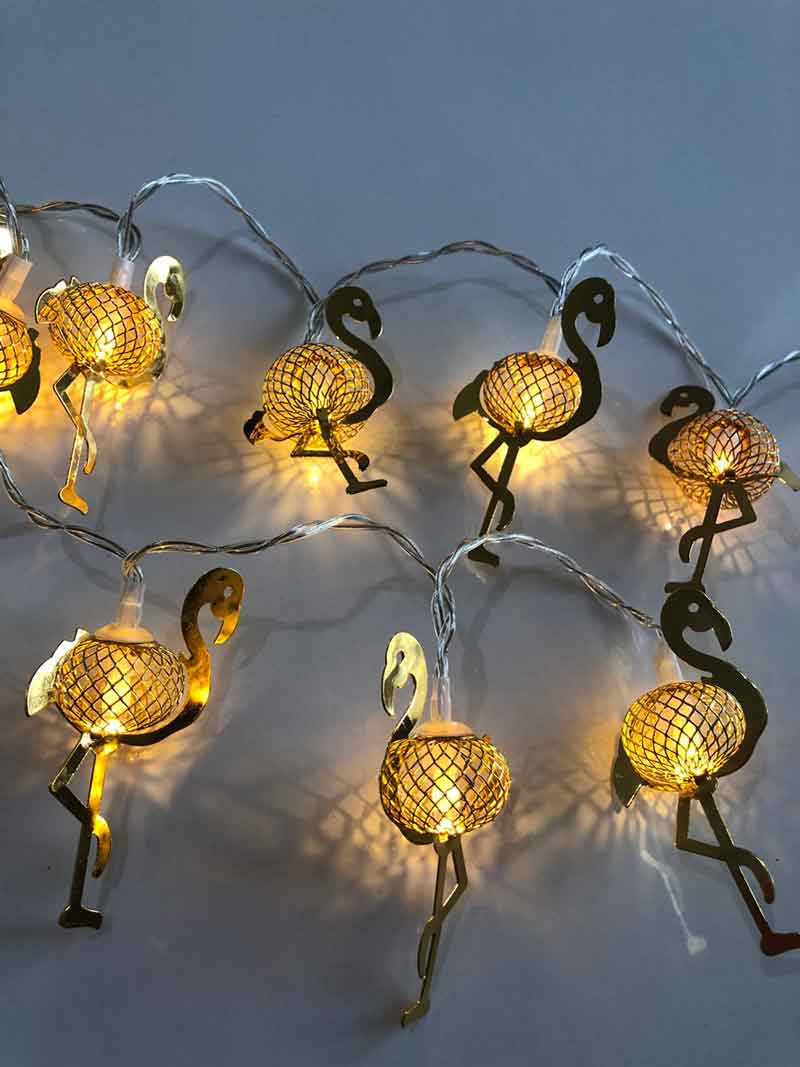 Gold Flamingo Decoration Lights