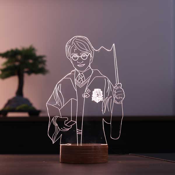 Harry Potter Hogwarts Hediyesi 3 Boyutlu Led Lamba - BYLAMP