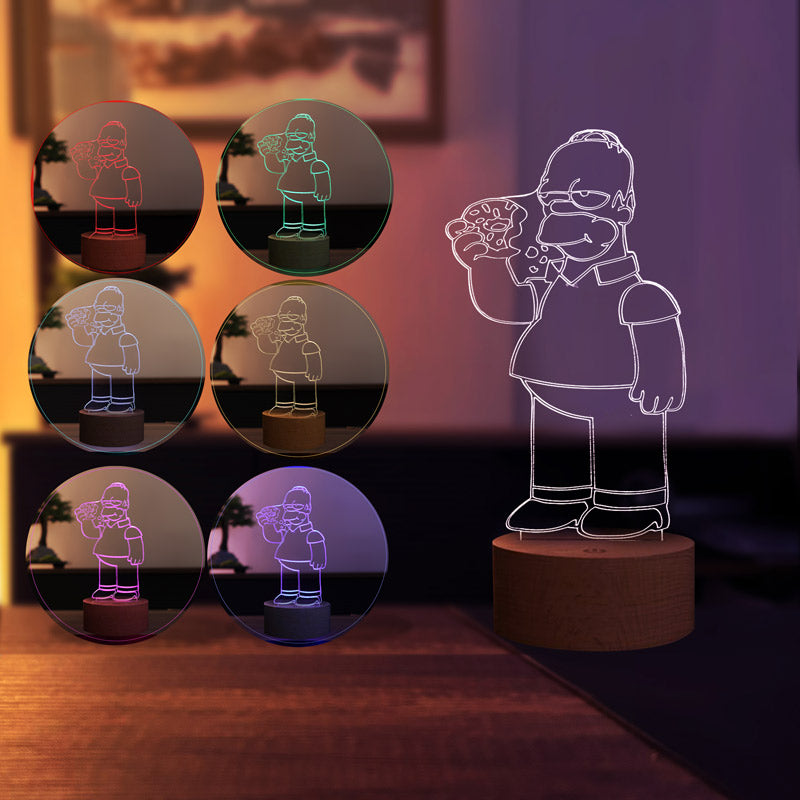 3D Homer Simpson Led Night Light