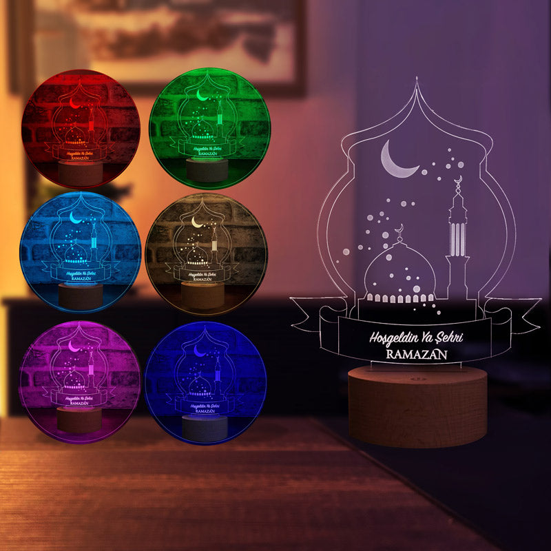 Welcome Ramadan City Figured Decorative Gift Led Table Lamp | BYLAMP