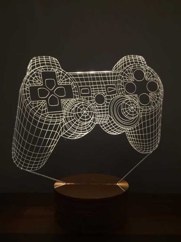 3-D joystick led table lamp