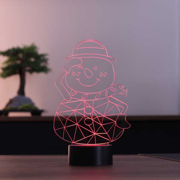 3D Snowman Led Table Lamp