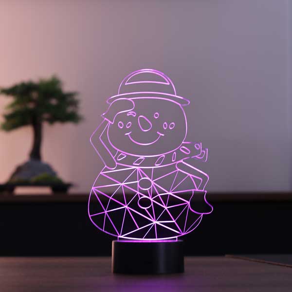 3D Snowman Led Table Lamp
