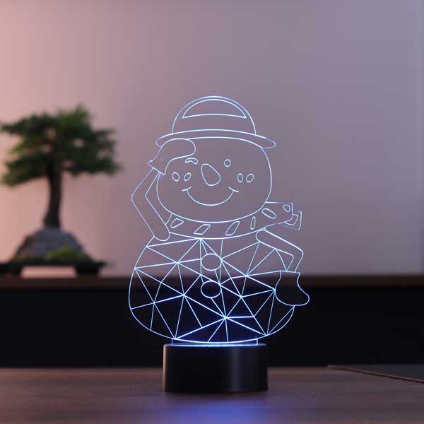 3D Snowman Led Table Lamp