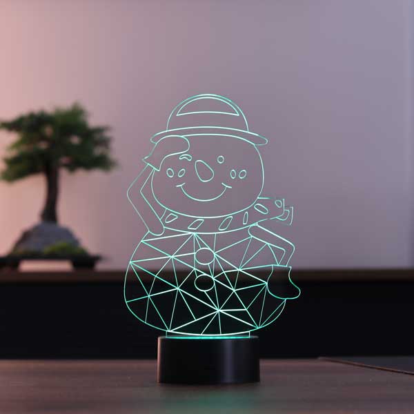 3D Snowman Led Table Lamp