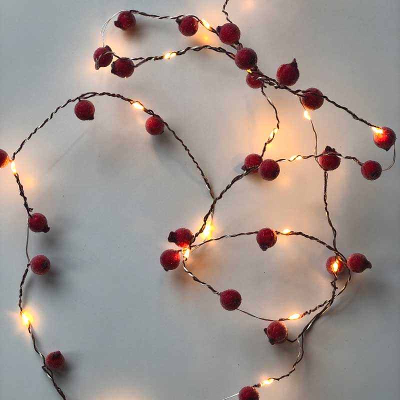 Spruce ornament light wires