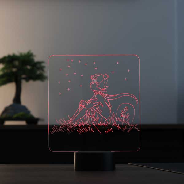 Little Prince and Stars Led Table Lamp