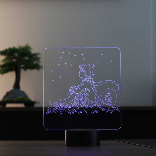 Little Prince and Stars Led Table Lamp