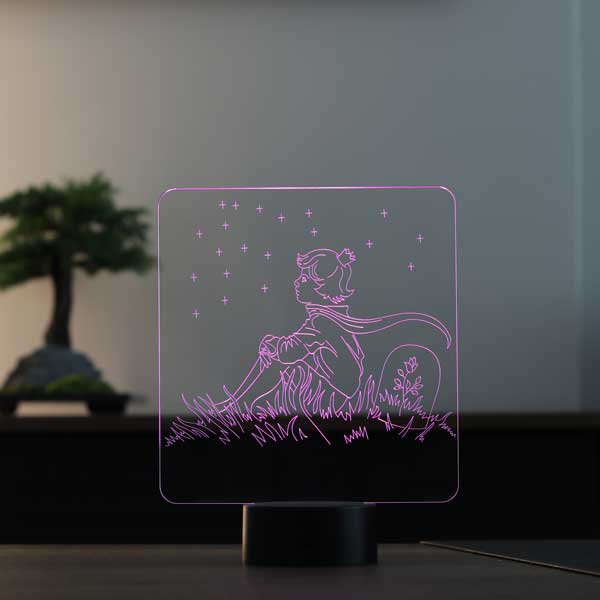 Little Prince and Stars Led Table Lamp