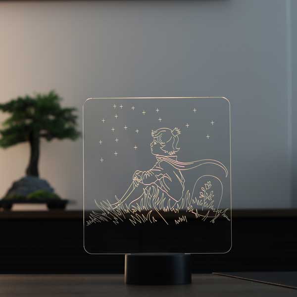Little Prince and Stars Led Table Lamp