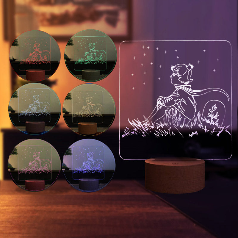 Little Prince and Stars Led Table Lamp