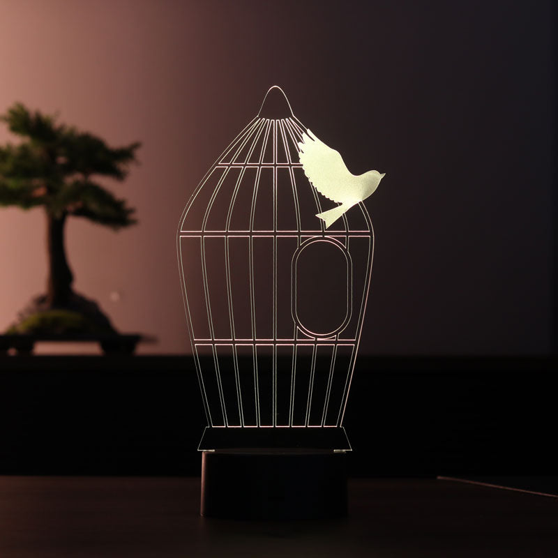 3D Cage Led Table Lamp