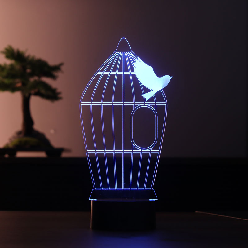 3D Cage Led Table Lamp