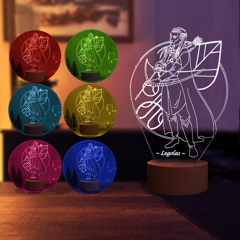 Legolas Figürlü Dekoratif Hediye Led Masa Lambası | BYLAMP