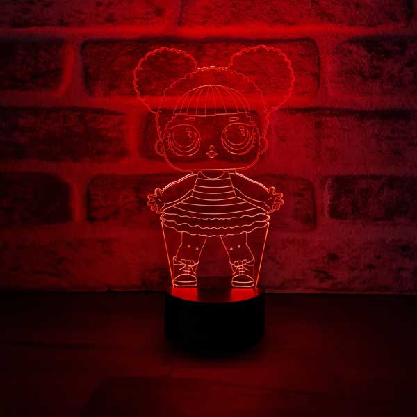 Lol Bebek Figürlü Dekoratif Hediye Led Masa Lambası | BYLAMP