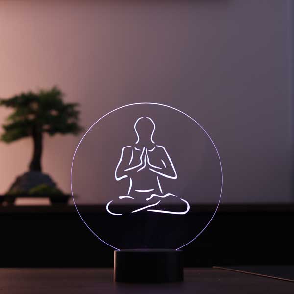 3D Meditation Led Lamp