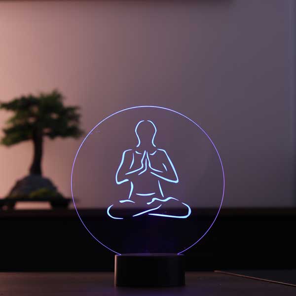 3D Meditation Led Lamp