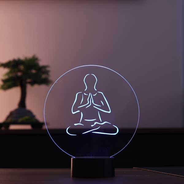 3D Meditation Led Lamp