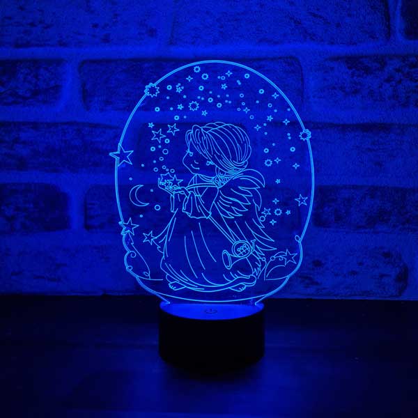 Angel and Star Figured Decorative Gift Led Table Lamp | BYLAMP