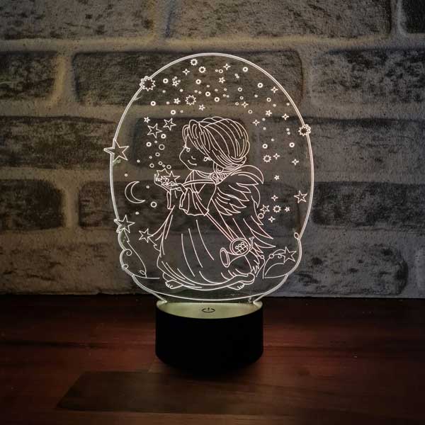 Angel and Star Figured Decorative Gift Led Table Lamp | BYLAMP