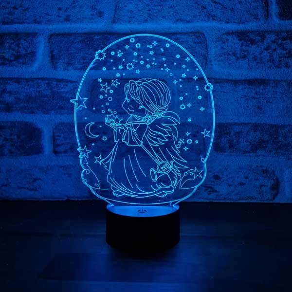 Angel and Star Figured Decorative Gift Led Table Lamp | BYLAMP