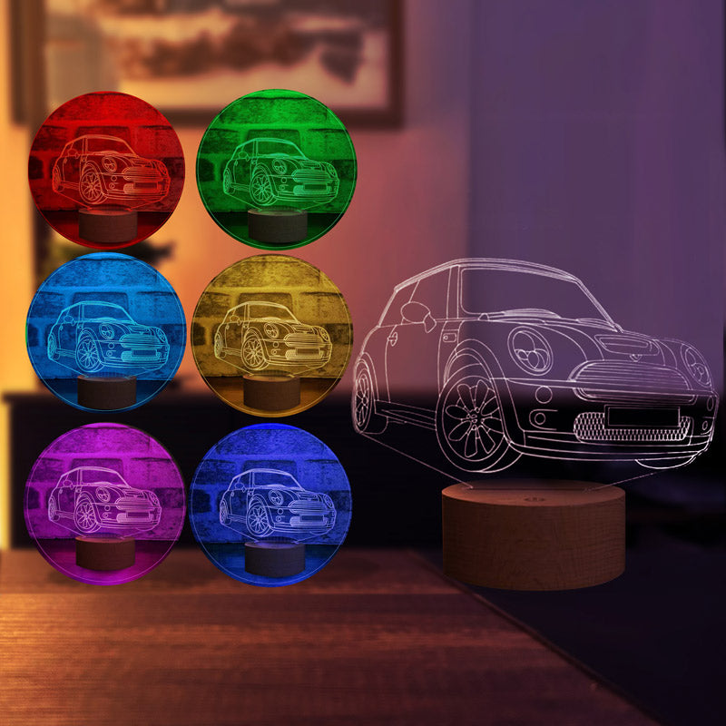 Mini Cooper Figured Decorative Gift Led Table Lamp | BYLAMP