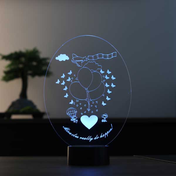 3-D Happiness LED Table Lamp