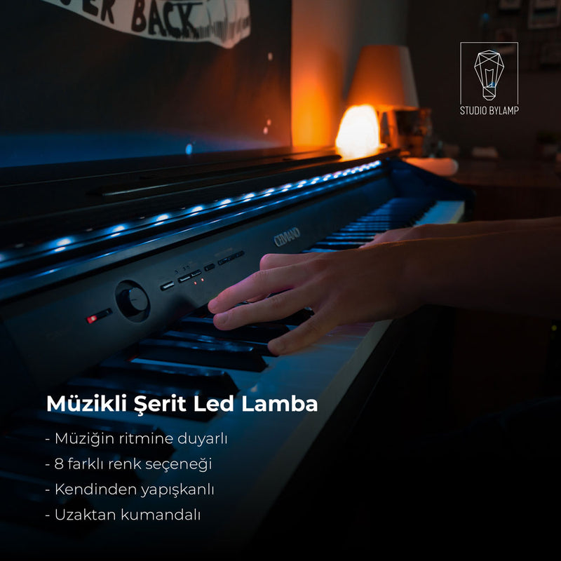 Müziğe Duyarlı Ritimle Uyumlu ve Aydınlatma Efektli Şerit LED
