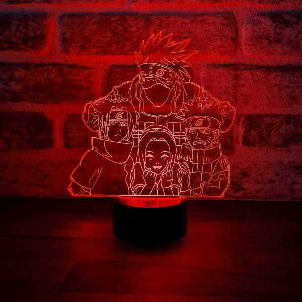 Naruto Kakashi Team 7 Figure Decorative Gift Led Table Lamp | BYLAMP