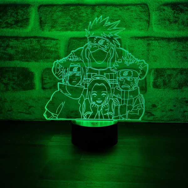 Naruto Kakashi Team 7 Figure Decorative Gift Led Table Lamp | BYLAMP