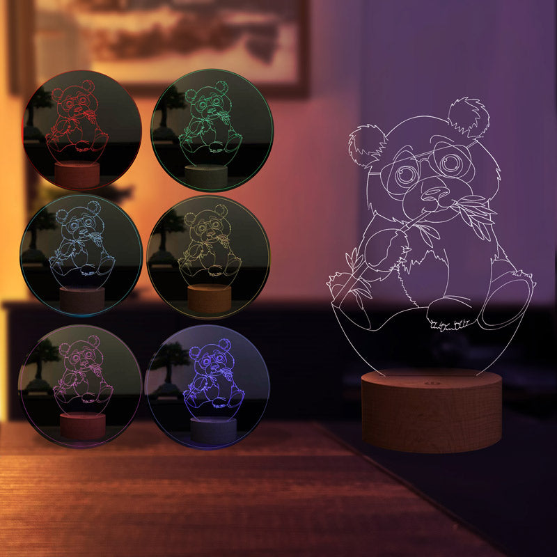 3D Panda Led Night Light