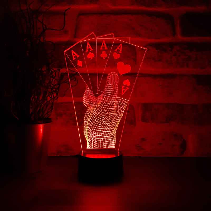 Poker LED Table Lamp Design