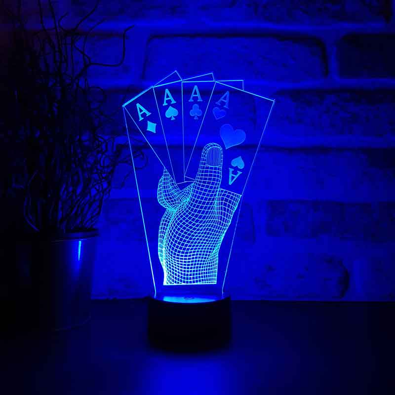 Poker LED Table Lamp Design