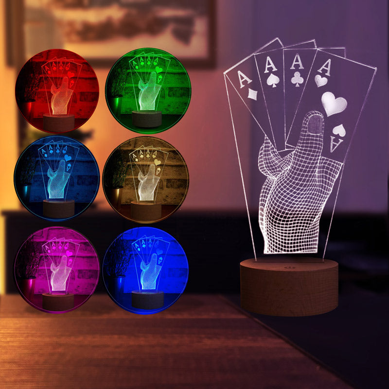 Poker LED Table Lamp Design