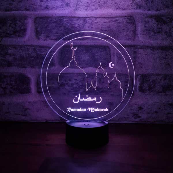 Ramadan Mubarak Figürlü Dekoratif Hediye Led Masa Lambası | BYLAMP