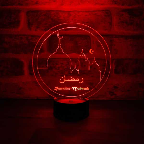 Ramadan Mubarak Figürlü Dekoratif Hediye Led Masa Lambası | BYLAMP