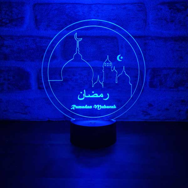 Ramadan Mubarak Figürlü Dekoratif Hediye Led Masa Lambası | BYLAMP