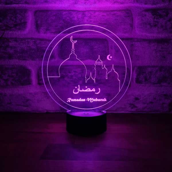 Ramadan Mubarak Figürlü Dekoratif Hediye Led Masa Lambası | BYLAMP