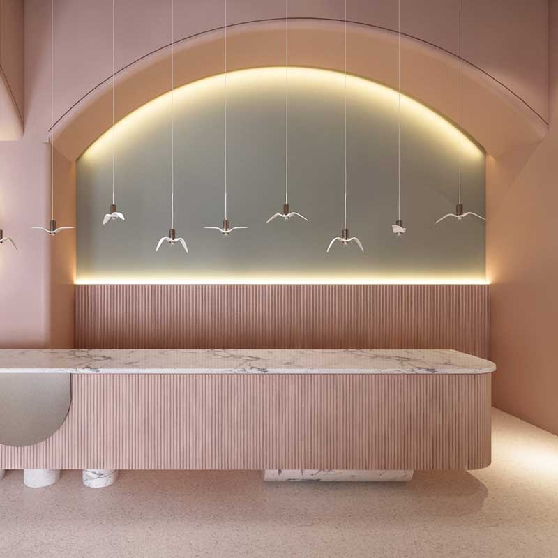 Air stalagmit lighting white