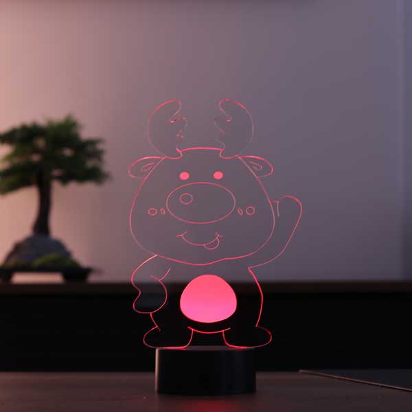 Cute 3D Deer Led Lamp