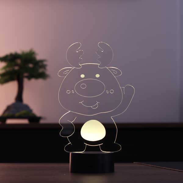 Cute 3D Deer Led Lamp