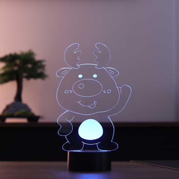 Cute 3D Deer Led Lamp