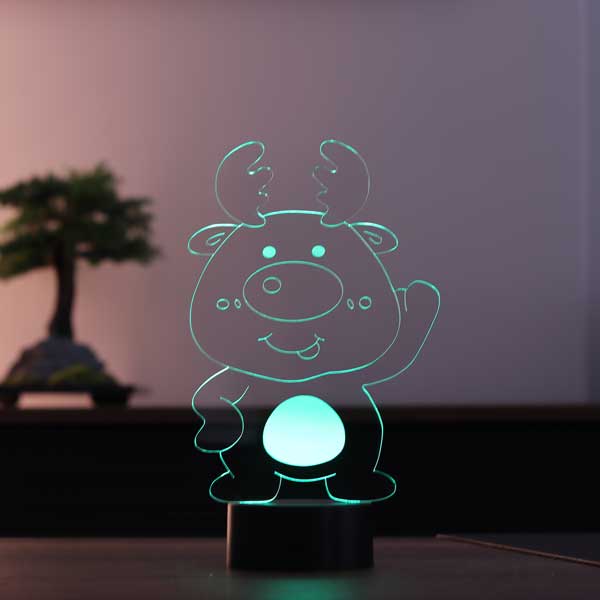 Cute 3D Deer Led Lamp