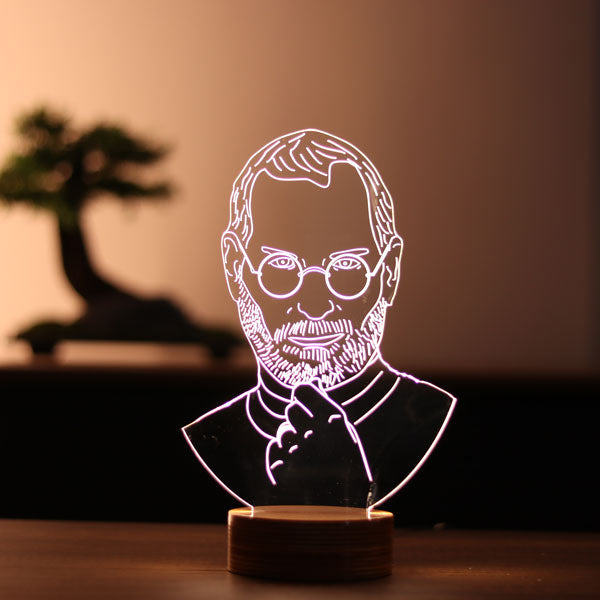 3D Steve Jobs Led Lamp